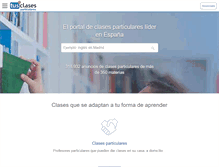 Tablet Screenshot of clasesparticulares.com